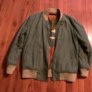 Black Scale Bomber Jacket